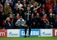 <p>Kylian Mbappé célèbre son but, synonyme d’égalisation et de match nul final ? (crédit Getty) </p>