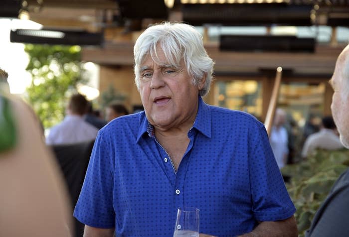 Jay Leno attends the private unveiling of the Meyers Manx electric automobile at Little Beach House Malibu on Aug. 8, 2022, in Malibu.