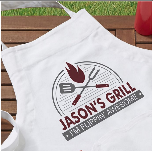 <p>A personalized apron is a simple and fun way to make a lasting memory, especially if you can come up with some funny taglines or special innuendos that spark conversations again and again. You can print two lines of text on the apron, which comes with four pockets, is 100 per cent cotton and measures 22 inches x 34 inches (adult sizing). <strong><br><a rel="nofollow noopener" href="https://www.bedbathandbeyond.ca/store/product/grill-apron/5208486?categoryId=22089" target="_blank" data-ylk="slk:SHOP IT: Bed Bath and Beyond, $46.99;elm:context_link;itc:0;sec:content-canvas" class="link ">SHOP IT: Bed Bath and Beyond, $46.99</a></strong> </p>