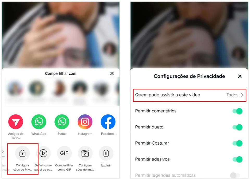 Mude a privacidade de um conteúdo já publicado na rede (Imagem: Captura de tela/André Magalhães/Canaltech)