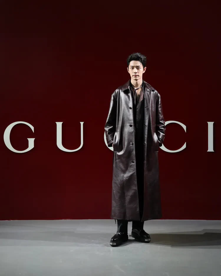 肖戰帥氣現身GUCCI秀場。品牌提供