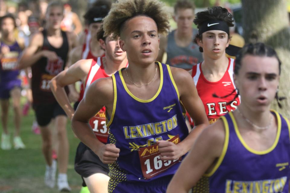 Lexington's Latrell Hughes helped the Minutemen win their first OCC championship since 2018.