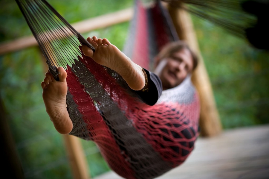 "It certainly takes a certain type of person to be open to it, but we found most people that want to build a treehouse in the rainforest are pretty laid back." –Hogan