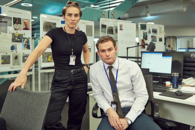 Vicky McClure as Lana Washington and Mark Stanley as DCI Thom Youngblood in Trigger Point (Photo: MATT FROST)