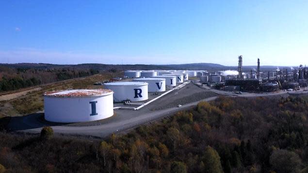 Irving Oil's property in Saint John, as seen from the air. 