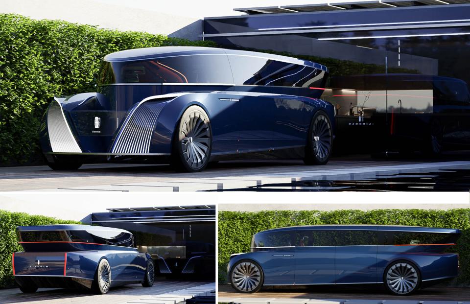 This futuristic car is a six-passenger luxury cruiser that more closely resembles a well-appointed living room than the vehicles of today.