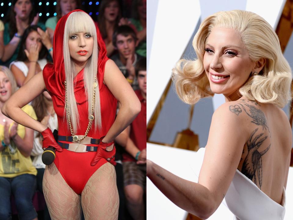 lady gaga tattoos before and after