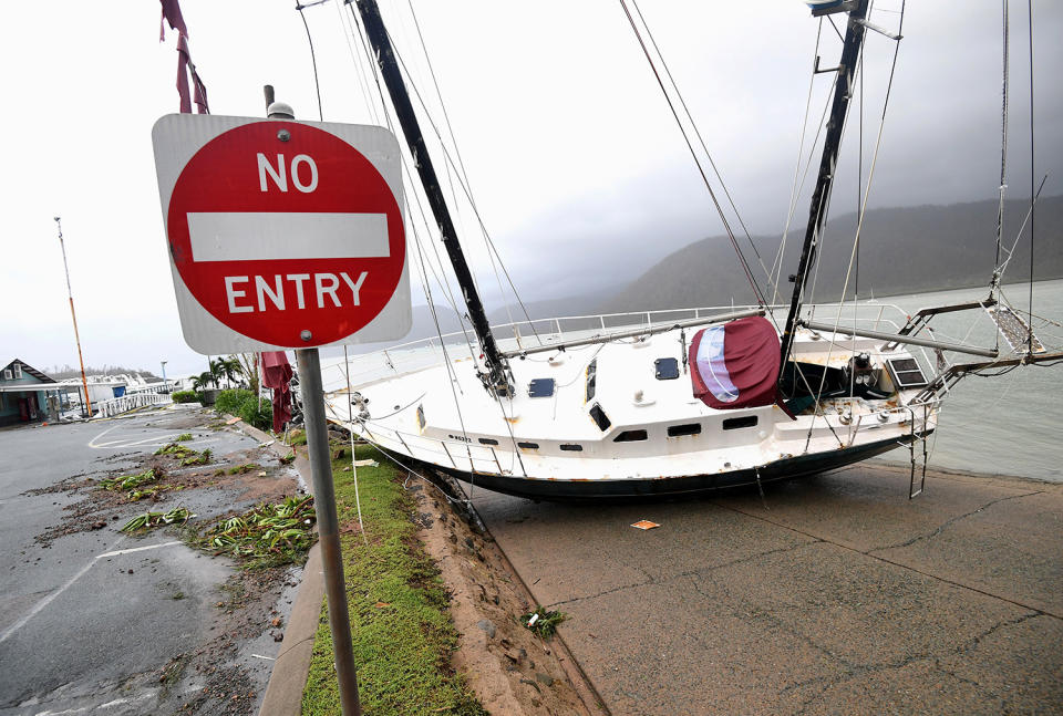 Cyclone Debbie damage in Townsville