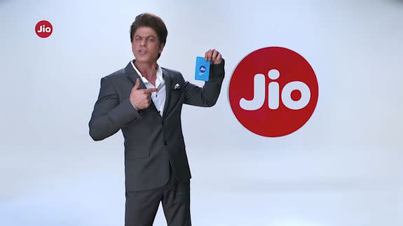 Reliance Jio brand ambassador Shah Rukh Khan