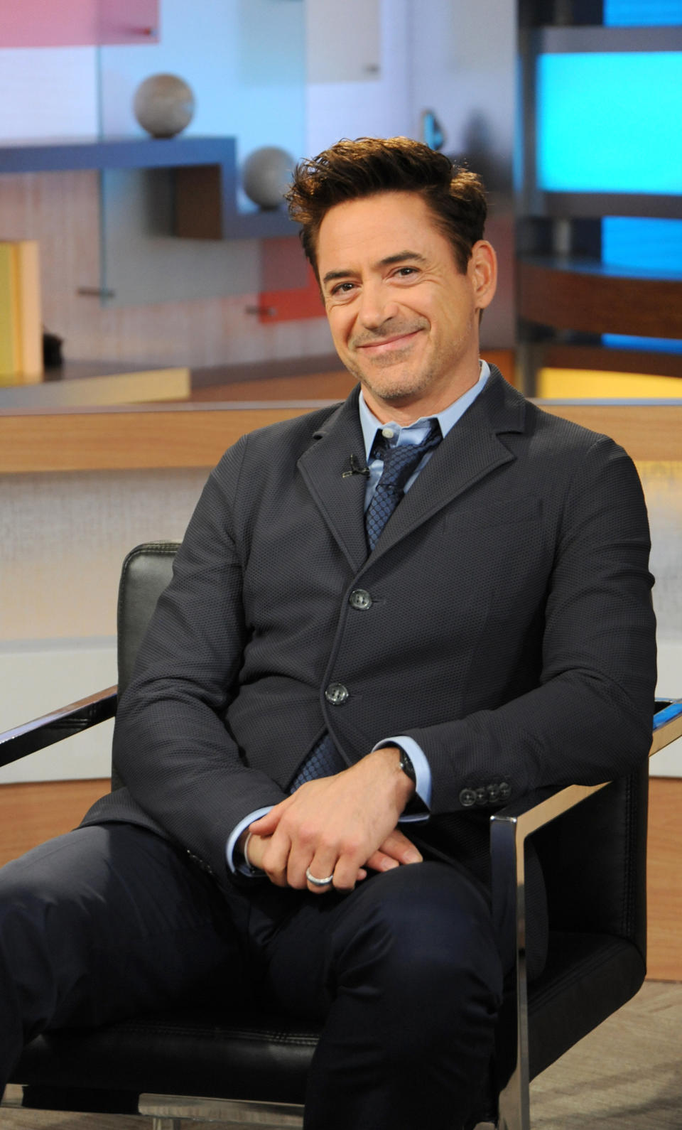 GOOD MORNING AMERICA - Robert Downey Jr. is a guest on 'Good Morning America,' 4/29/13, airing on the ABC Television Network on the ABC Television Network.   (Photo by Donna Svennevik/ABC via Getty Images) ROBERT DOWNEY JR.