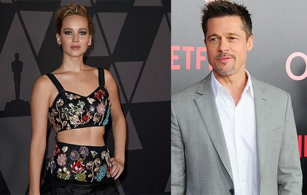 Couple Brad and Jen be Hollywood's new power couple? Source: Getty