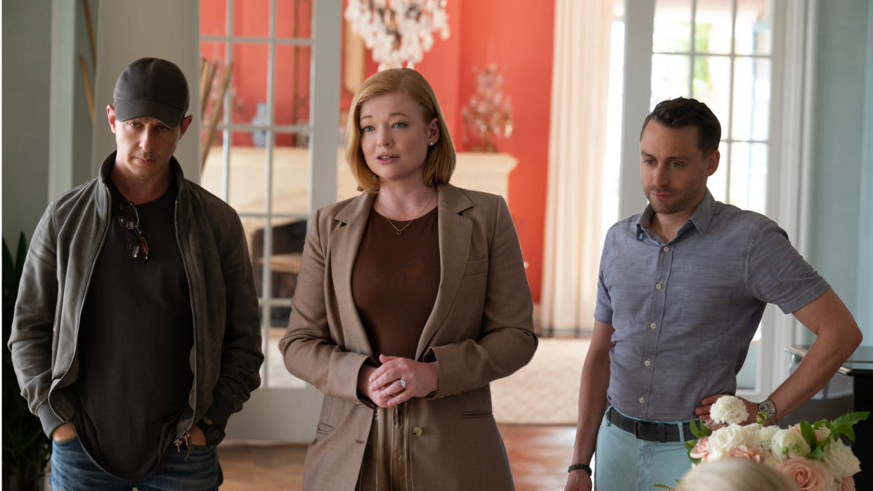  Jeremy Strong, Sarah Snook, and Kieran Culkin in Succession season 4 