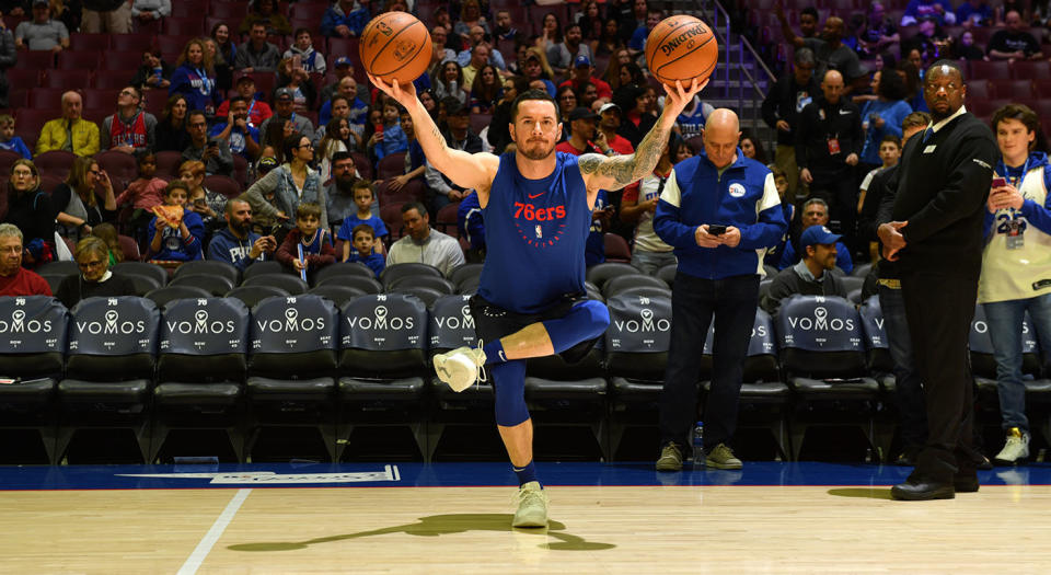 J.J. Redick has one of the most meticulous routines on the NBA. (Photo by Jesse D. Garrabrant/NBAE via Getty Images)