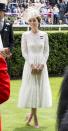 <p>The Duchess of Cambridge attends day two of the Royal Ascot in a dreamy Dolce & Gabbana lace dress and Jane Taylor hat. </p>