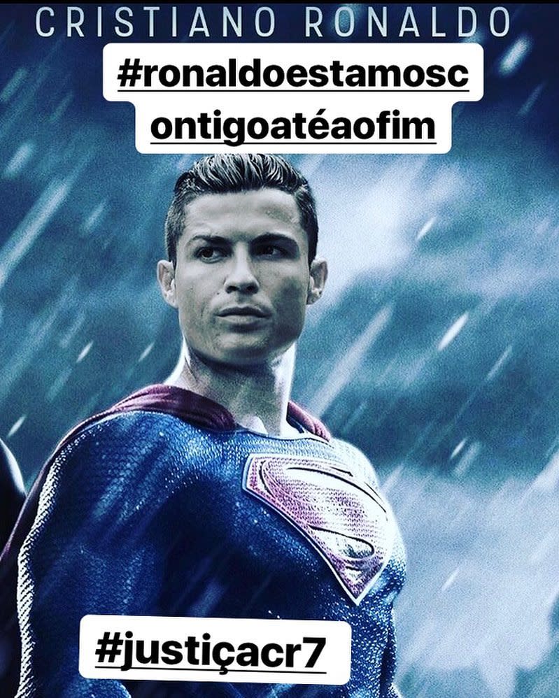 Esta es la imagen que la hermana de Cristiano Ronaldo ha pedido que los fans del futbolista cuelguen en sus redes para manifestarle su apoyo. <a href="https://www.instagram.com/katiaaveirooficial/?hl=en" rel="nofollow noopener" target="_blank" data-ylk="slk:Foto:Cristiano Ronaldo;elm:context_link;itc:0;sec:content-canvas" class="link ">Foto:Cristiano Ronaldo</a>