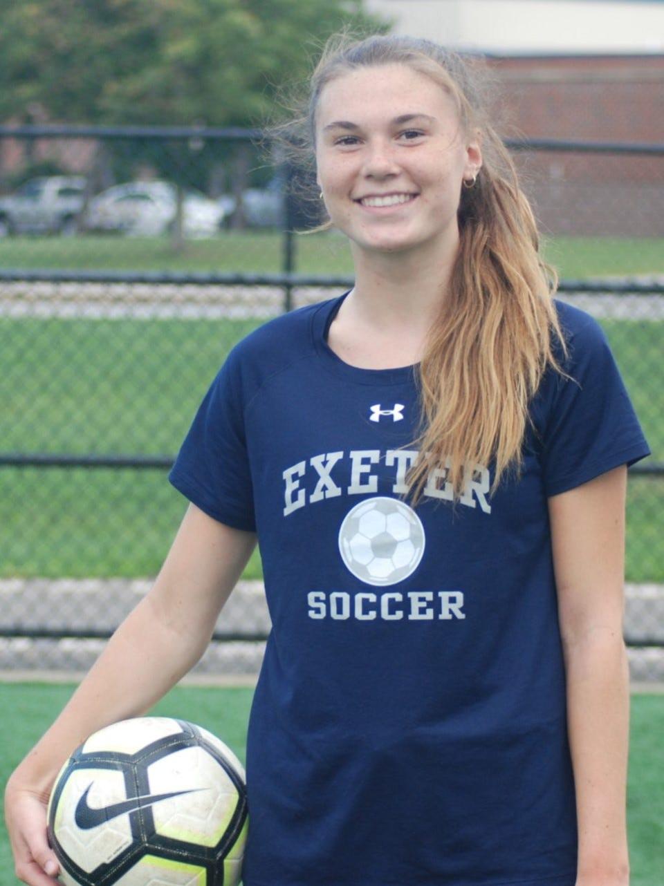 Exeter High School soccer player Lauren Roeder