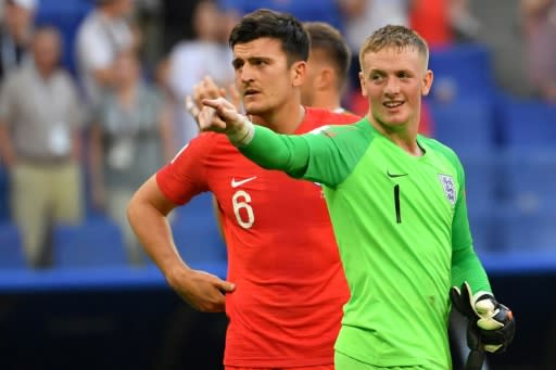 Number one: Jordan Pickford became the youngest English goalkeeper to keep a clean sheet at a World Cup
