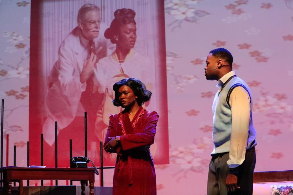Catara Brae and Maurice Alpharicio play a loving couple facing troubles in their marriage in the Westcoast Black Theatre Troupe musical “Ruby.”