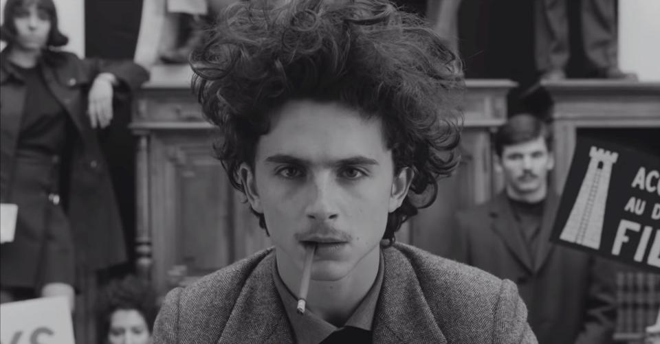 Timothée Chalamet in The French Dispatch, 2020