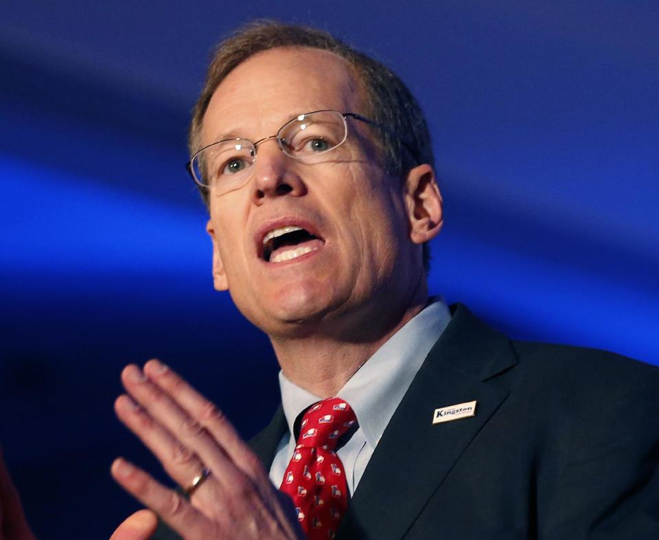 FILE - This Jan. 27, 2014 file photo shows Georgia Republican Senate candidate, Rep. Jack Kingston, R-Ga., speaking, in Atlanta. Republicans in the 2014 midterm elections can’t seem to reach an official party line on that the old Washington practice of writing the federal budget to benefit the folks back home. Sure, top Republicans like Kentucky Sen. Mitch McConnell _ now Senate minority leader _ and former Senate Appropriations Chairman Thad Cochran of Mississippi begrudgingly banned so-called earmarks more than three years ago. They were reacting both to the tea party’s rise and a push from conservative House Republicans like Jack Kingston, now a House Appropriations subcommittee chairman. (AP Photo/John Bazemore, File)