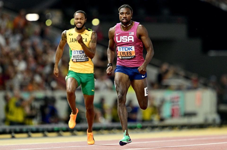 Noah Lyles has been criticised by his team mates (EPA)