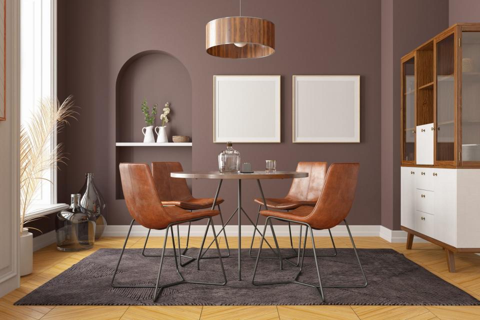 Stylish and modern dining room interior