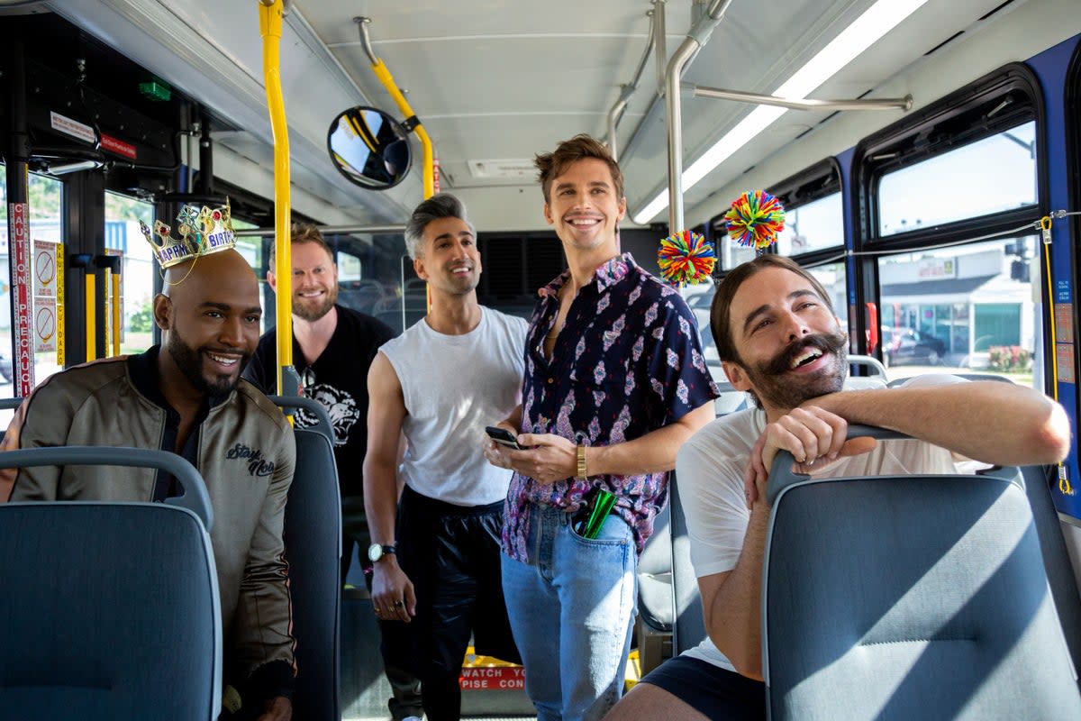 Queer Eye hosts Antoni Porowski, Karamo Brown, Jonathan Van Ness, Tan France and Bobby Berk (Christopher Smith/Netflix/PA) (PA Media)