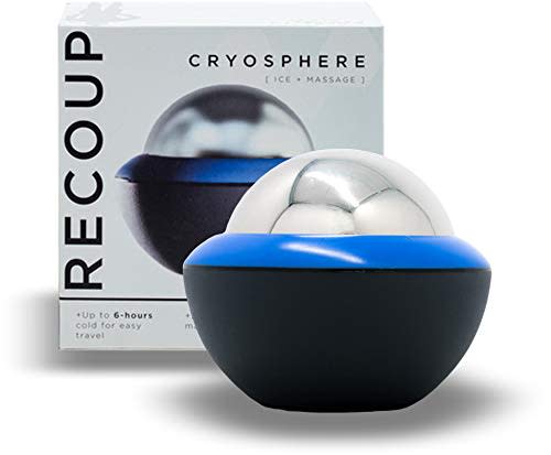 Recoup Fitness Cryosphere Cold Massage Roller - 6 Hours Cold Relief - Ice Cup - Myofascial Release- Great for Recovery - Free Rolling Removable Ball - Deep Tissue Massage - Pain Relief - Ice Pack (Amazon / Amazon)