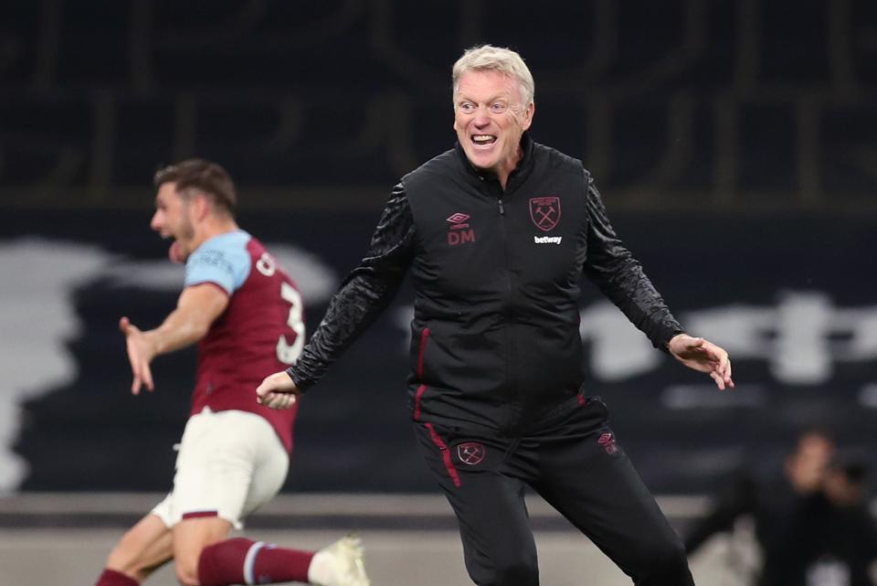 <p>David Moyes has fostered an excellent team spirit at West Ham</p> (Tottenham Hotspur FC via Getty I)