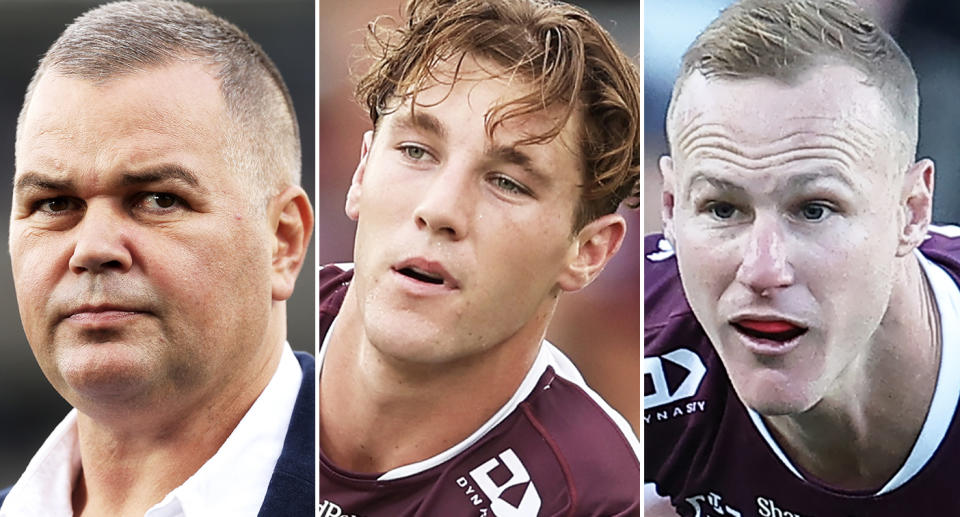 Anthony Seibold, Jamie Humphreys and Daly Cherry-Evans.