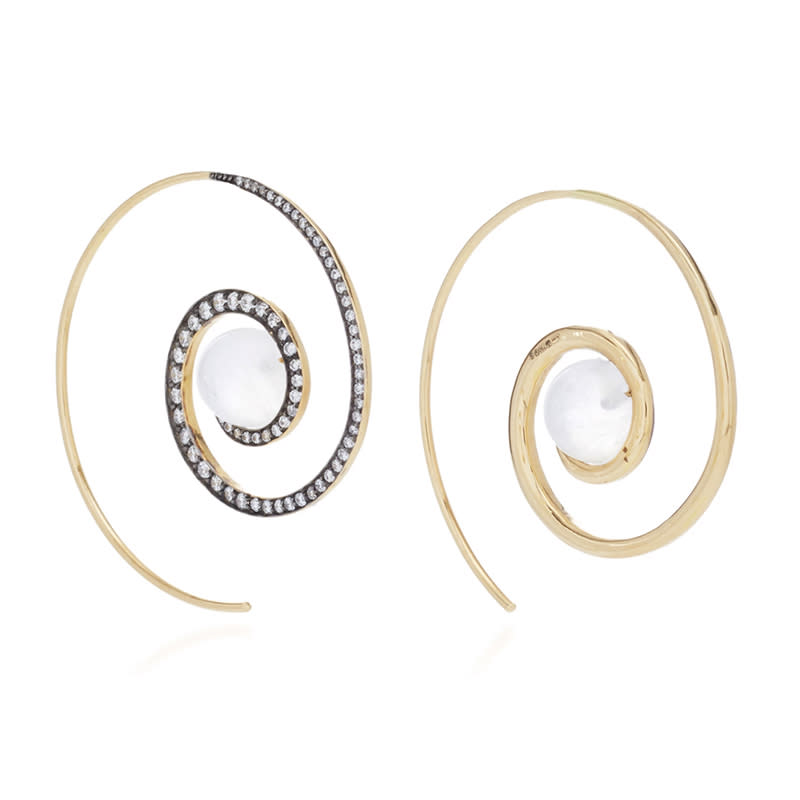 <a rel="nofollow noopener" href="http://rstyle.me/n/cmenj6jduw" target="_blank" data-ylk="slk:Spiral Moon Earrings In Yellow Gold With Moonstone & Diamonds, Noor Fares, $4225;elm:context_link;itc:0;sec:content-canvas" class="link ">Spiral Moon Earrings In Yellow Gold With Moonstone & Diamonds, Noor Fares, $4225</a><p> <strong>Related Articles</strong> <ul> <li><a rel="nofollow noopener" href="http://thezoereport.com/fashion/style-tips/box-of-style-ways-to-wear-cape-trend/?utm_source=yahoo&utm_medium=syndication" target="_blank" data-ylk="slk:The Key Styling Piece Your Wardrobe Needs;elm:context_link;itc:0;sec:content-canvas" class="link ">The Key Styling Piece Your Wardrobe Needs</a></li><li><a rel="nofollow noopener" href="http://thezoereport.com/living/home/jeremiah-brent-benjamin-moore-kendall/?utm_source=yahoo&utm_medium=syndication" target="_blank" data-ylk="slk:Watch Jeremiah Brent Give This Beach Bungalow A Gorgeous Update;elm:context_link;itc:0;sec:content-canvas" class="link ">Watch Jeremiah Brent Give This Beach Bungalow A Gorgeous Update</a></li><li><a rel="nofollow noopener" href="http://thezoereport.com/entertainment/celebrities/natalie-portman-post-baby-body/?utm_source=yahoo&utm_medium=syndication" target="_blank" data-ylk="slk:Natalie Portman Literally Stopped Traffic In Her First Post-Baby Body Appearance;elm:context_link;itc:0;sec:content-canvas" class="link ">Natalie Portman Literally Stopped Traffic In Her First Post-Baby Body Appearance</a></li> </ul> </p>