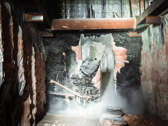 Elon Musk's boring machine breaks through tunnel wall at the Las Vegas Convention Center