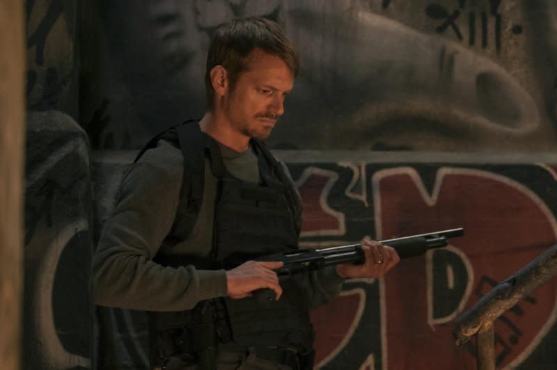 Joel Kinnaman stars in "Silent Night." Photo courtesy of Lionsgate