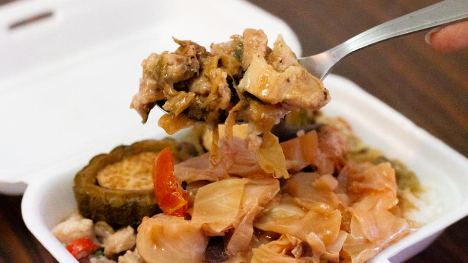 li ji cooked food - preserved vegetable with pork