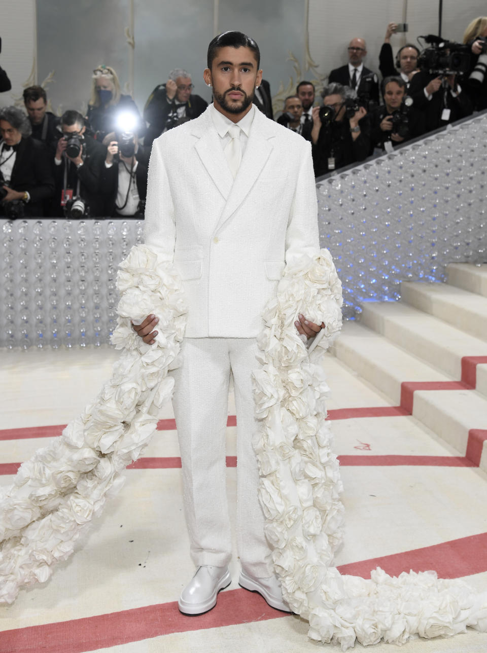 Bad Bunny attends the Metropolitan Museum of Art's Costume Institute benefit gala celebrating the opening of the 