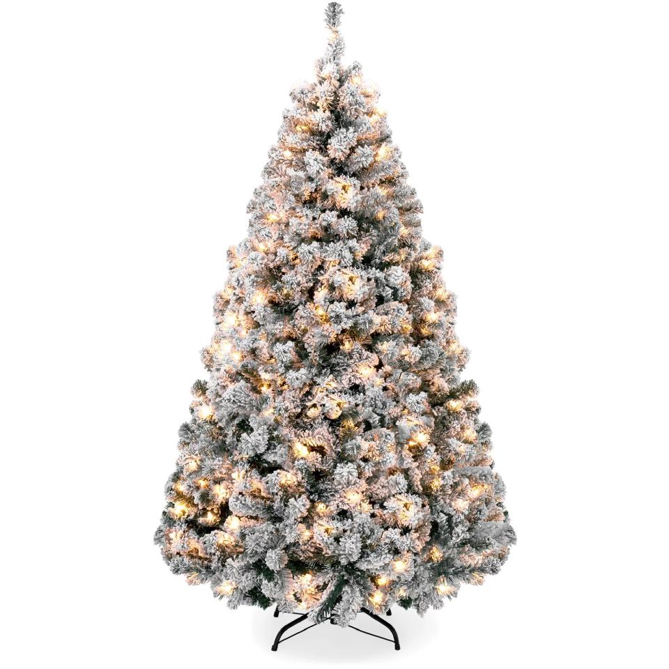 fake christmas tree with lights