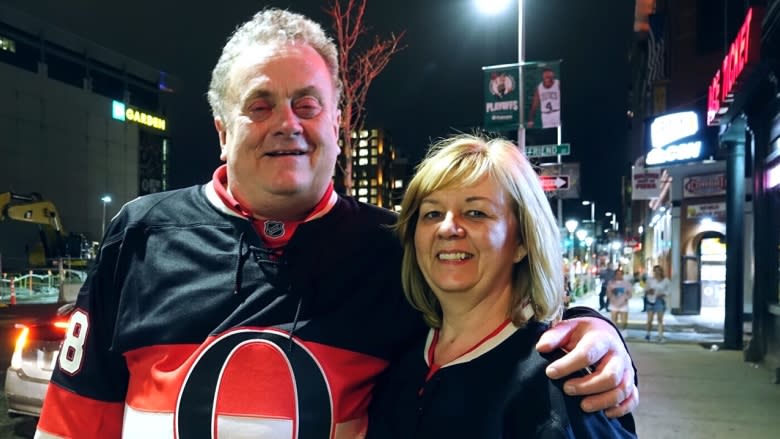 Sens fans in Boston celebrate Game 3 win