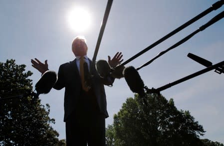 U.S. President Donald Trump departs for Camp David from the White House in Washington