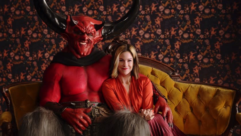 In Match's new ad, from Ryan Reynolds' production company Maximum Effort, Satan dates the year 2020. Credit: Maximum Effort