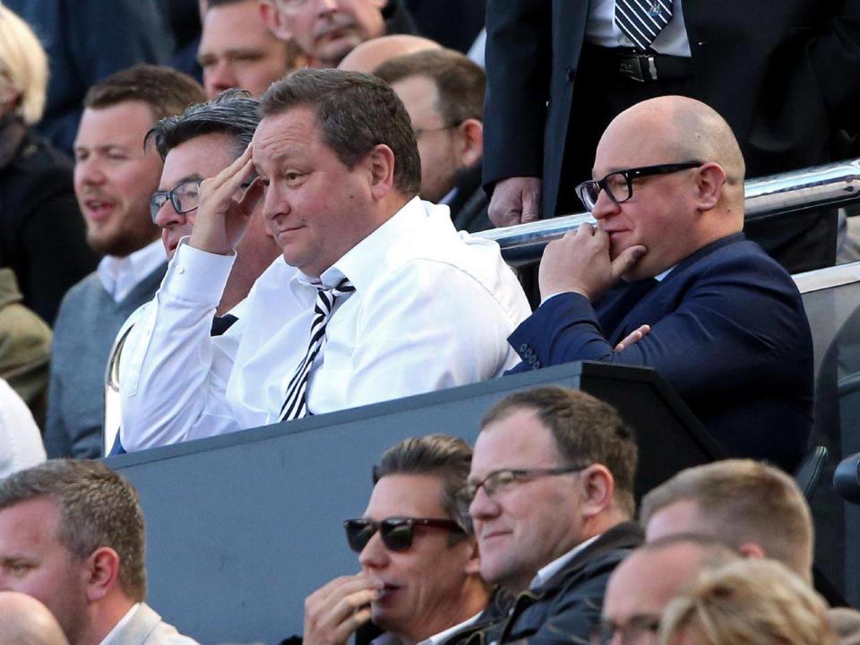 Newcastle managing director, Lee Charnley (right) helped Bell after he revealed his abuse (Getty)