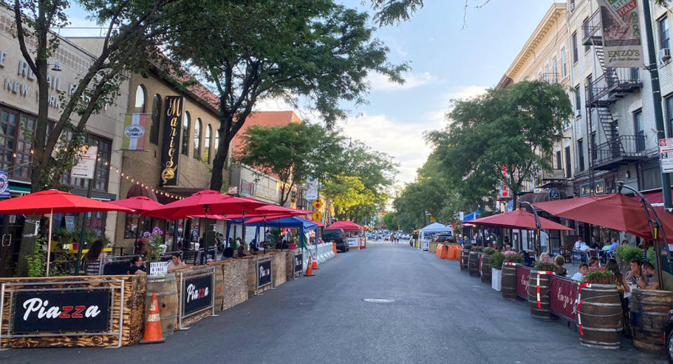 Piazza di Belmont on the Bronx’s Arthur Avenue (Belmont Business Improvement District)