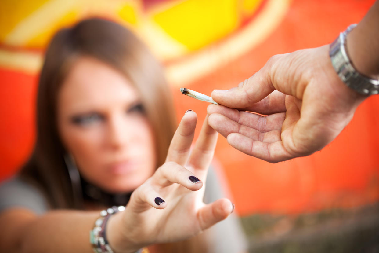 A new study has found a link between weed use and a higher risk of stroke in young people. (Photo: Getty Images)