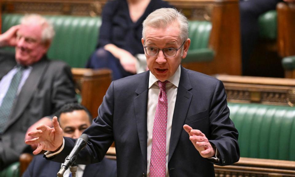 <span>Housing secretary Michael Gove has pledged to end the practice of paying commission to landlords.</span><span>Photograph: Maria Unger/AP</span>