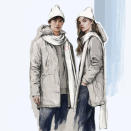 A sketch provided by ZASPORT, the official clothing supplier to the Russian Olympic Committee, on January 18, 2018 shows design for neutral uniform for Russian athletes competing at 2018 Winter Olympics. ZASPORT/Handout via REUTERS