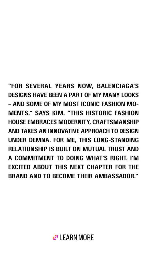 Kim Kardashian Is Balenciaga's New Brand Ambassador