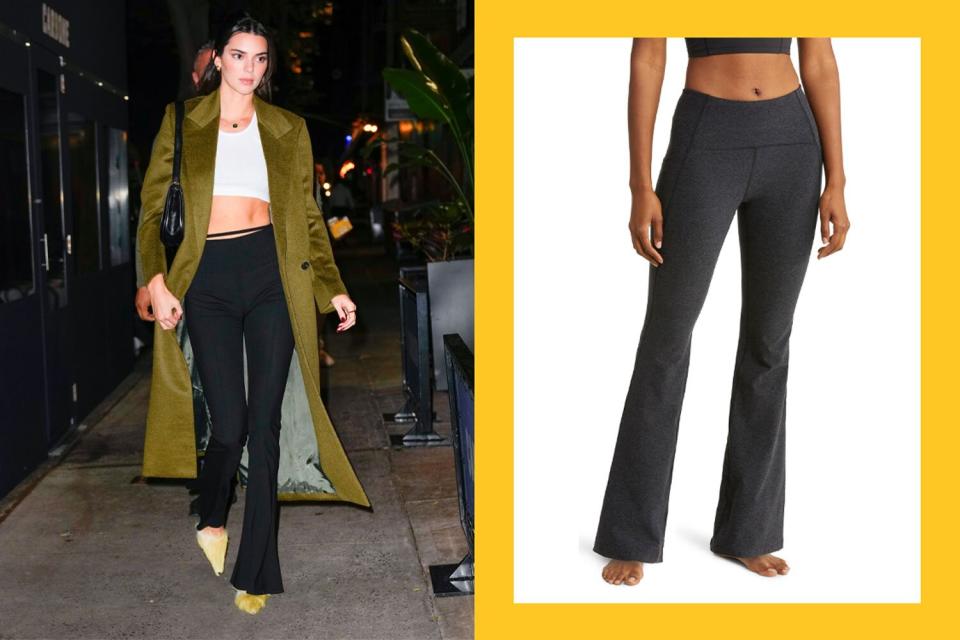 Kendall Jenner Flare Leggings split tout