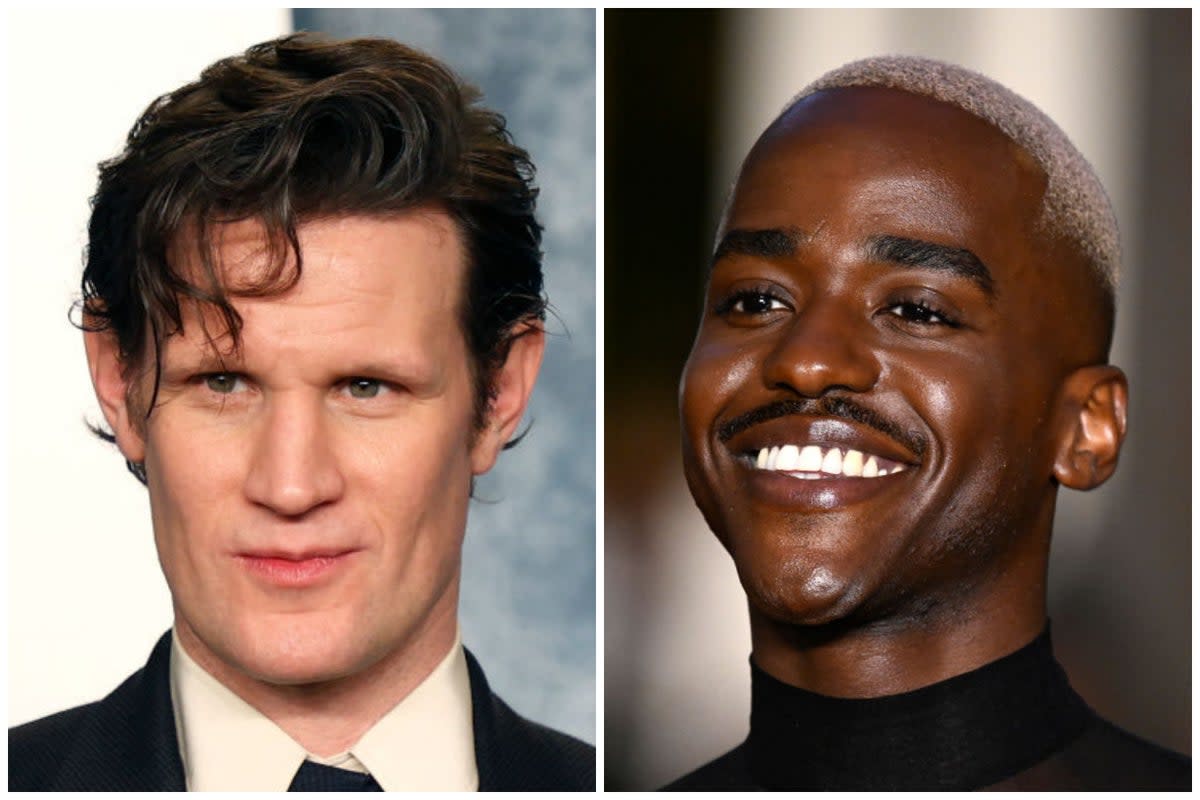 Matt Smith (left) has revealed his thoughts on new Doctor Who star Ncuti Gatwa (right) (Getty)