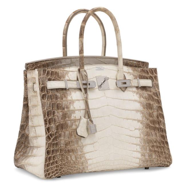 A diamond studded Hermes Birkin bag with millions of dollars of