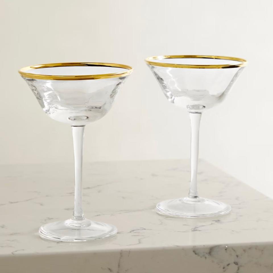 Aerin Sophia Set of Two Crystal Coupes