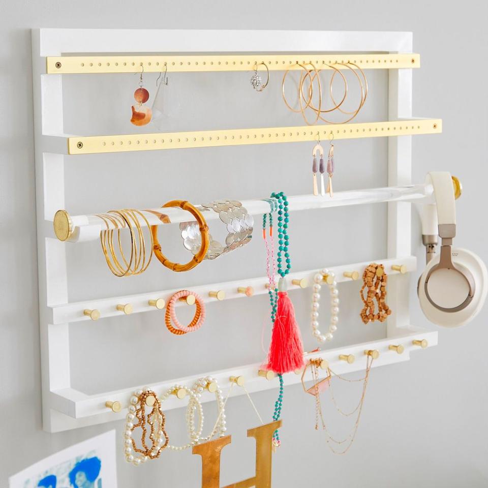 <p><a href="https://go.redirectingat.com?id=74968X1596630&url=https%3A%2F%2Fwww.pbteen.com%2Fproducts%2Felle-lacquer-wall-jewelry-organizer%2F%3Fpkey%3Dcjewelry-storage&sref=https%3A%2F%2Fwww.bestproducts.com%2Fparenting%2Fteen%2Fg38422825%2Fgifts-for-tween-girls%2F" rel="nofollow noopener" target="_blank" data-ylk="slk:Shop Now;elm:context_link;itc:0;sec:content-canvas" class="link ">Shop Now</a></p><p>Elle Lacquer Wall Jewelry Organizer</p><p>pbteen.com</p><p>$129.00</p>